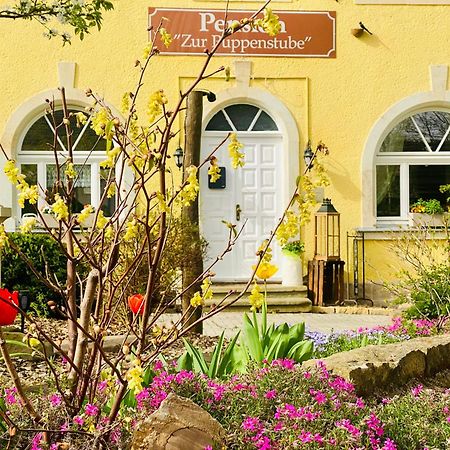 Restaurant Und Pension Zur Puppenstube Stolpen Exterior foto